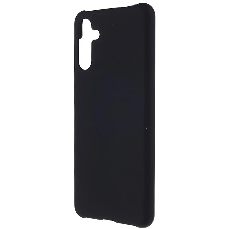 Pour Samsung Galaxy A13 5G Glossy Surface Hard PC Phone Case Anti-scratch Rubberized Protective Cover - Noir