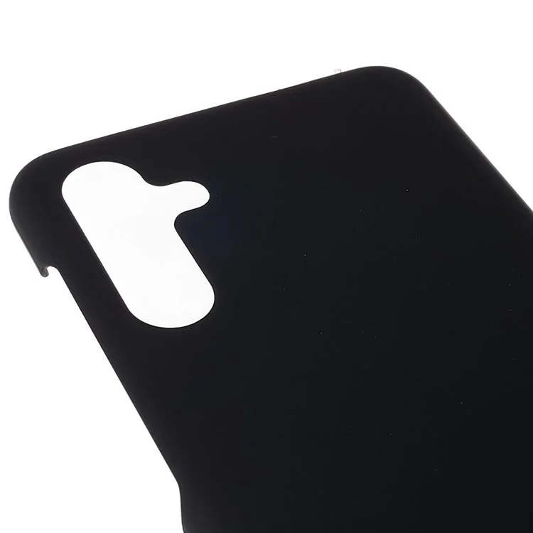 Pour Samsung Galaxy A13 5G Glossy Surface Hard PC Phone Case Anti-scratch Rubberized Protective Cover - Noir