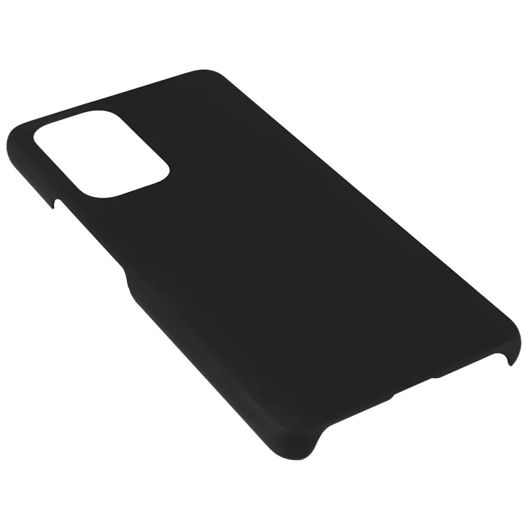 Para Samsung Galaxy A53 5G Cubierta de la Caja Del Teléfono de Protección de PC de Superficie Brillante de Goma, la Superficie Dura - Negro