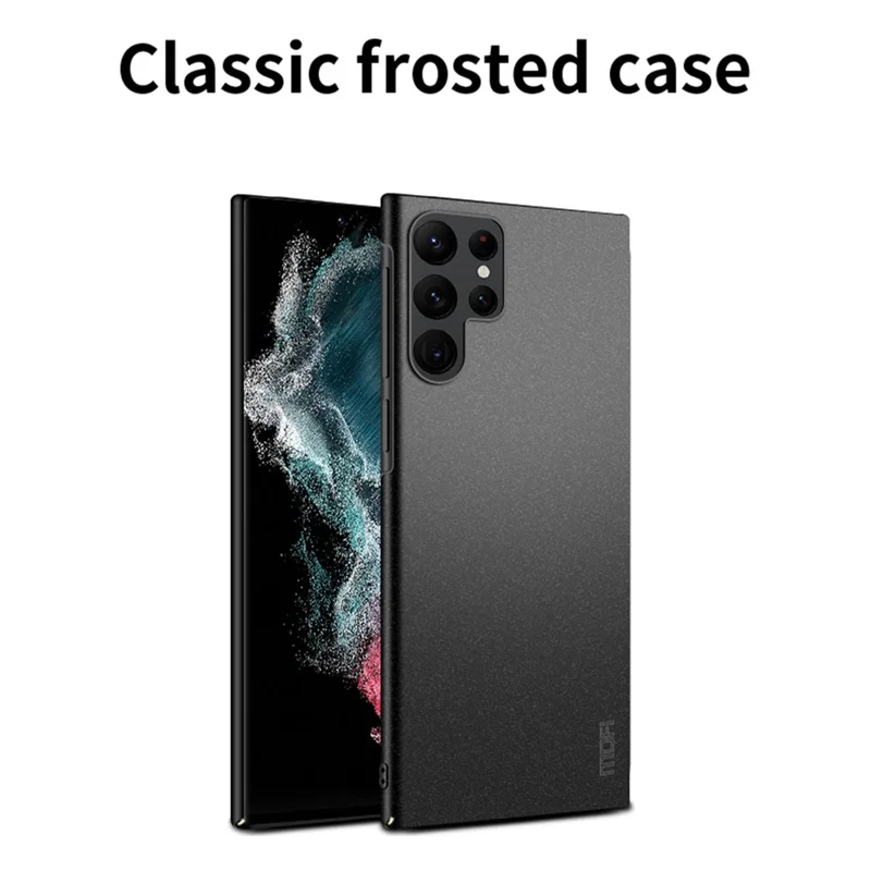 MOFI Shield Matte Series for Samsung Galaxy S22 Ultra 5G Fall Protection Hard PC Phone Case Protector Cover - Red