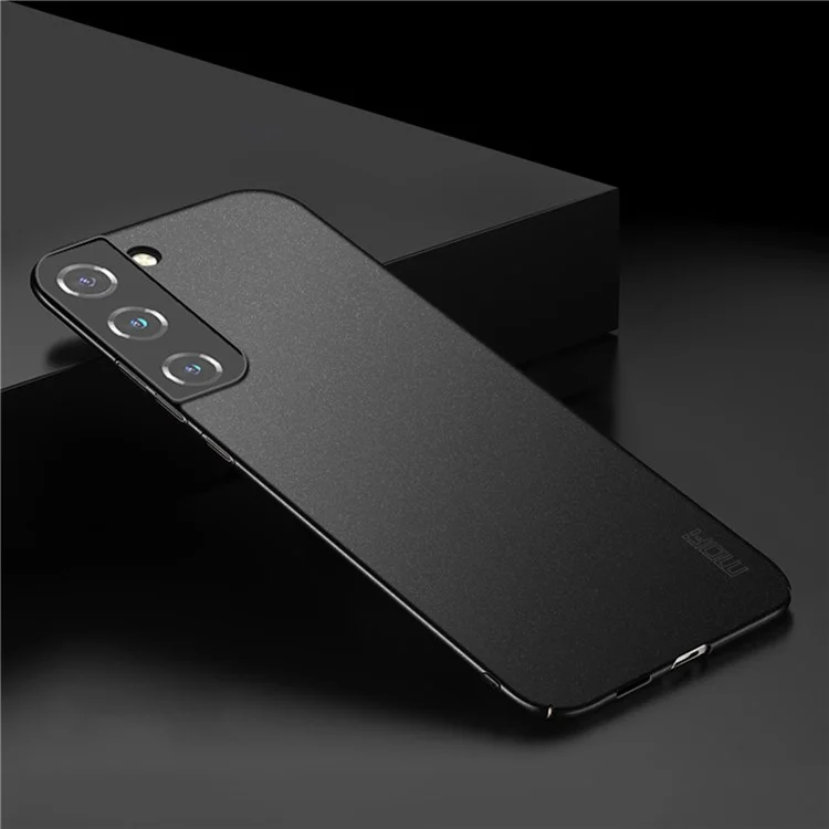 MOFI Shield Matteserie Für Samsung Galaxy S22+ 5G Impact Resistant Hard PC Phone Case Protector Deckung - Schwarz