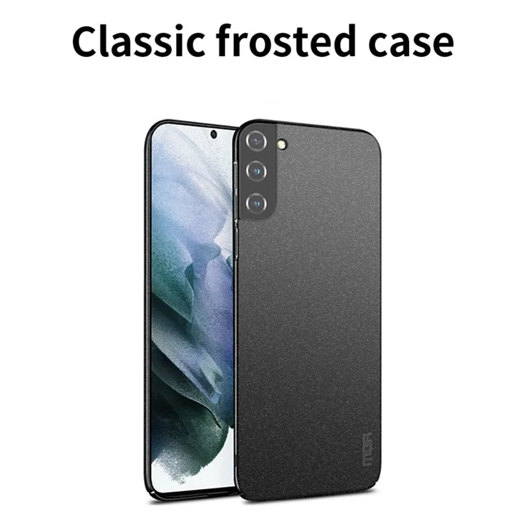 MOFI Shield Matteserie Für Samsung Galaxy S22+ 5G Impact Resistant Hard PC Phone Case Protector Deckung - Schwarz