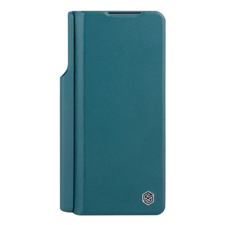Serie Nillkin Qin Per Samsung Galaxy Z Fold3 5G/W22 5G Porta Penna Custodia Follio Flip Cover Anti-fall - Verde