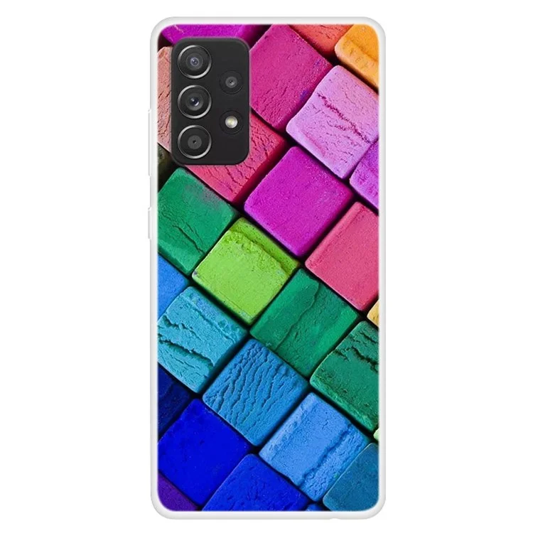Custodia Protettiva Stampata Per Motivi Per Samsung Galaxy A23 4G (165,4 x 76,9 x 8,4 Mm) Cover Antidrop TPU Slim Slim - Blocco Colorato