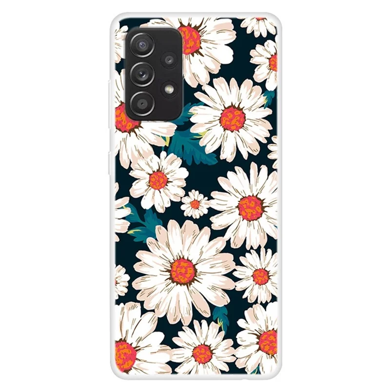 TPU Slim Case for Samsung Galaxy A13 4G Protective Phone Cover Pattern Printed Anti-drop Case - Daisy