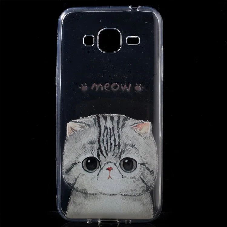 IMD Soft TPU Back Case for Samsung Galaxy J3 (2016) / J3 - Lovely Cat