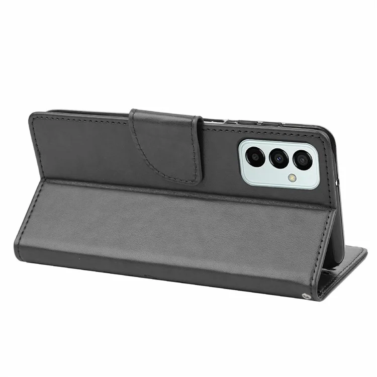 Para Samsung Galaxy M23 5G/F23 5G PU Curra Butterfly Flor Impressa Caso Stand Design da Carteira Tampa de Telefone Protetora - Preto