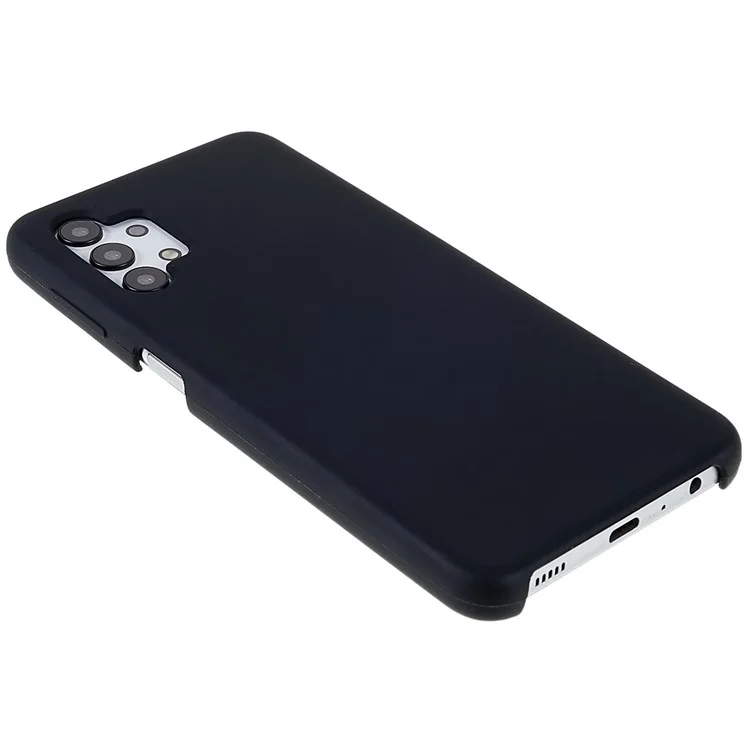 Для Samsung Galaxy A32 5G Solid Silacone Ultra Slim Shock-resept Phone Case Шелковисто-мороженое Шок-воздушная Крышка - Черный