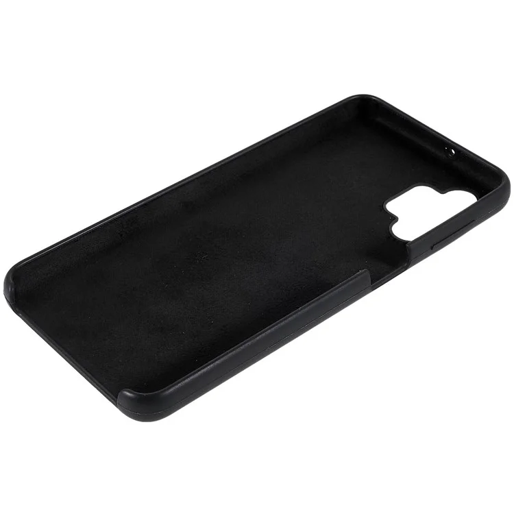 Для Samsung Galaxy A32 5G Solid Silacone Ultra Slim Shock-resept Phone Case Шелковисто-мороженое Шок-воздушная Крышка - Черный