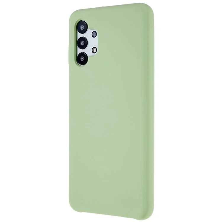 For Samsung Galaxy A32 5G Solid Silicone Ultra Slim Shockproof Phone Case Silky-Soft Touch Shockproof Back Cover - Green