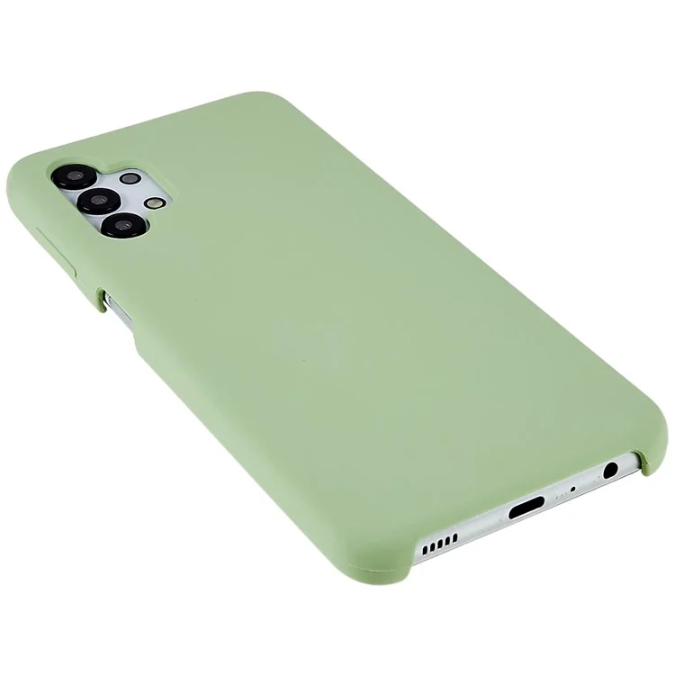 For Samsung Galaxy A32 5G Solid Silicone Ultra Slim Shockproof Phone Case Silky-Soft Touch Shockproof Back Cover - Green