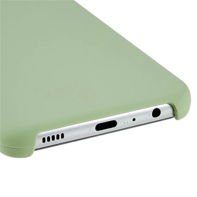 For Samsung Galaxy A32 5G Solid Silicone Ultra Slim Shockproof Phone Case Silky-Soft Touch Shockproof Back Cover - Green