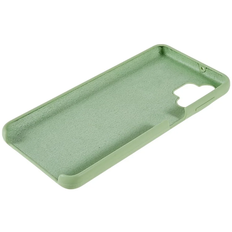 For Samsung Galaxy A32 5G Solid Silicone Ultra Slim Shockproof Phone Case Silky-Soft Touch Shockproof Back Cover - Green
