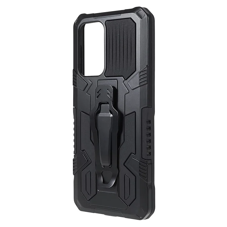 Proyecto Mechwarrior Para Samsung Galaxy A33 5G Way-Fall Well Incorporado Hoja De Metal Híbrido Hard PC Soft Tpu Case Con El Clip De Retroceso Kickstand - Negro