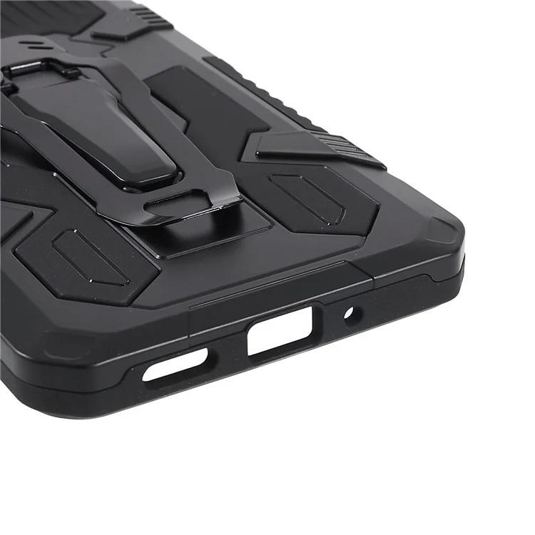 Proyecto Mechwarrior Para Samsung Galaxy A33 5G Way-Fall Well Incorporado Hoja De Metal Híbrido Hard PC Soft Tpu Case Con El Clip De Retroceso Kickstand - Negro