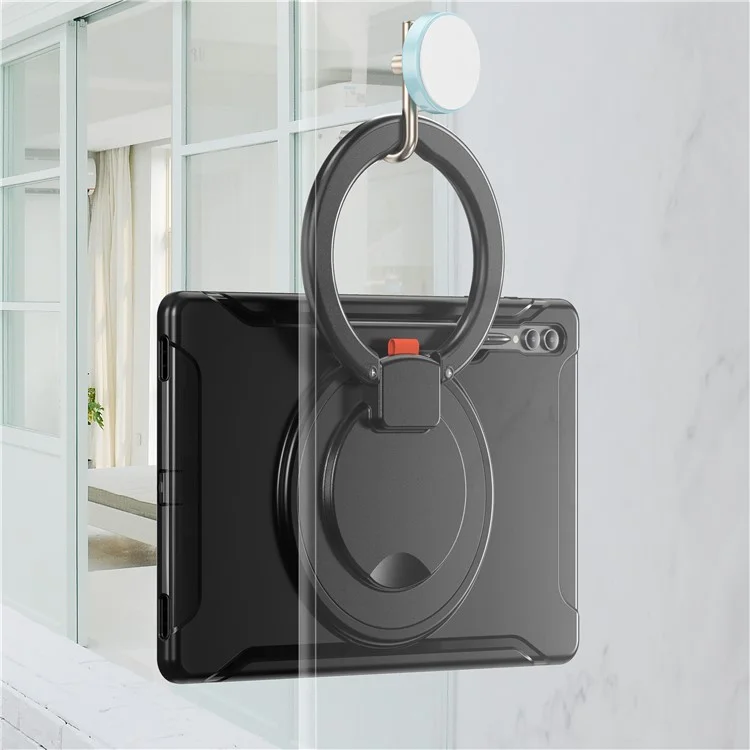 Für Samsung Galaxy Tab S10 Ultra X920 / S9 Ultra X910 / S8 Ultra X900 / X906 Rotary Kickstand PC + TPU Tablet Hülle mit Stifthalterung