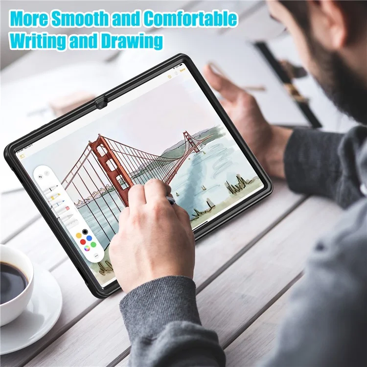 Für Samsung Galaxy Tab S10 Ultra X920 / S9 Ultra X910 / S8 Ultra X900 / X906 Rotary Kickstand PC + TPU Tablet Hülle mit Stifthalterung