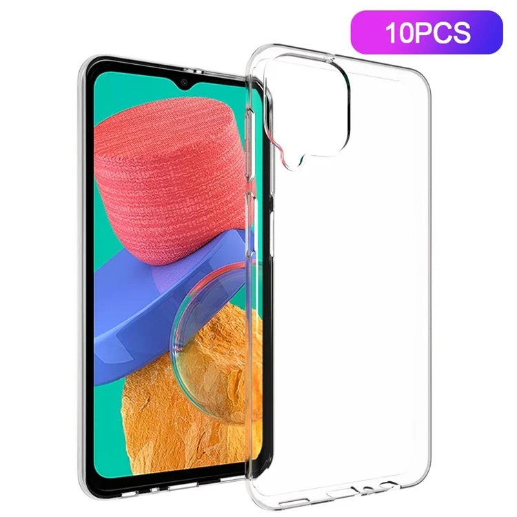 Couverture de Téléphone Mobile 10pcs / Pack Pour Samsung Galaxy M33 5G (version Globale), Anti-scratch HD Clear TPU Inner Watermark Protection Téléphone Case de Téléphone