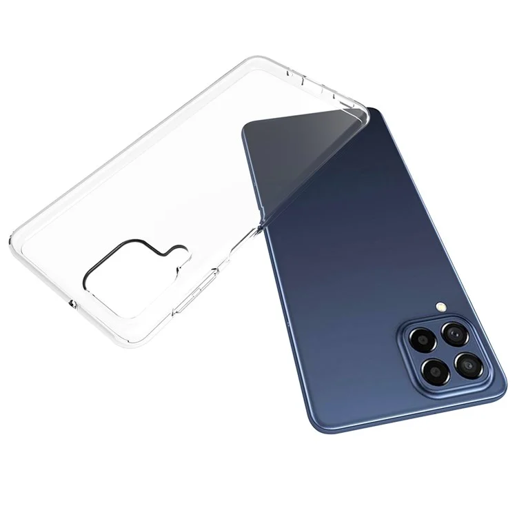 Case de Bolsas de Teléfonos Móviles de 10 Piezas/paquete Para Samsung Galaxy M53 5G, Recortes Precisos Clear TPU Inner Water Marking Cover Cover