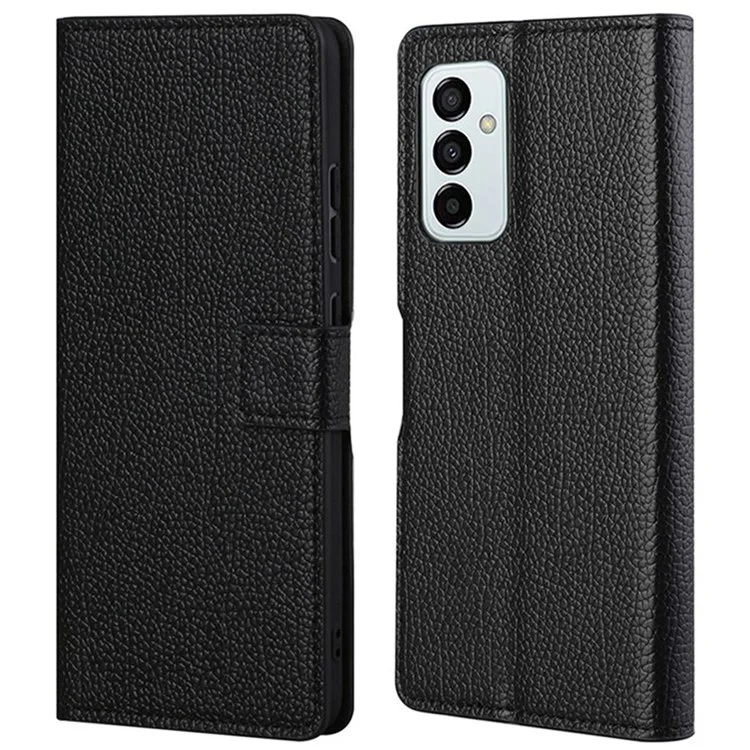 Para o Samsung Galaxy M23 5G/F23 5G PU Leather Litchi Textura Casa de Cartela de Textura Recurs