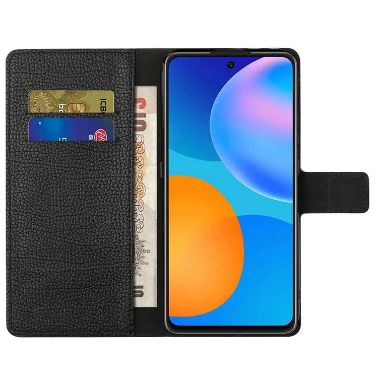 Para o Samsung Galaxy M23 5G/F23 5G PU Leather Litchi Textura Casa de Cartela de Textura Recurs