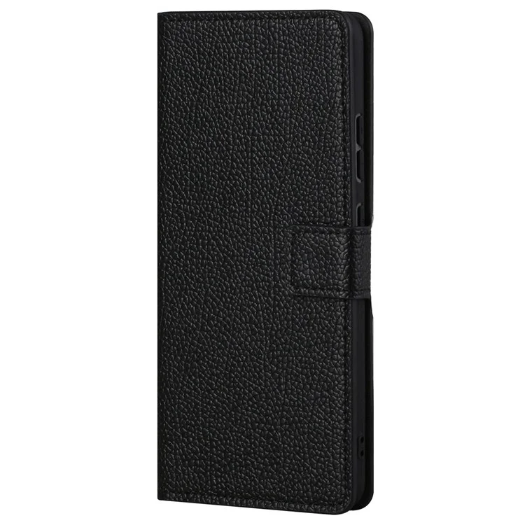Para o Samsung Galaxy M23 5G/F23 5G PU Leather Litchi Textura Casa de Cartela de Textura Recurs