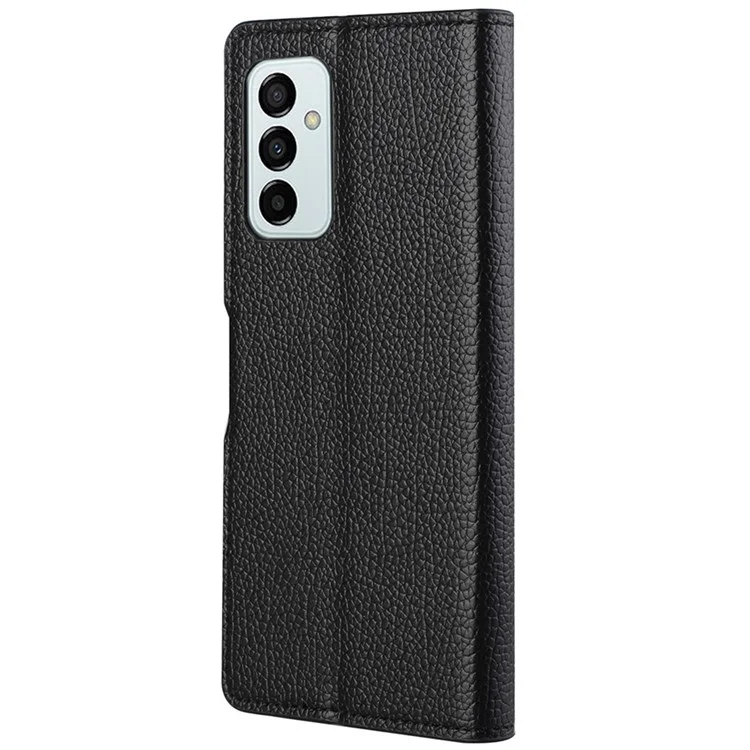Para o Samsung Galaxy M23 5G/F23 5G PU Leather Litchi Textura Casa de Cartela de Textura Recurs