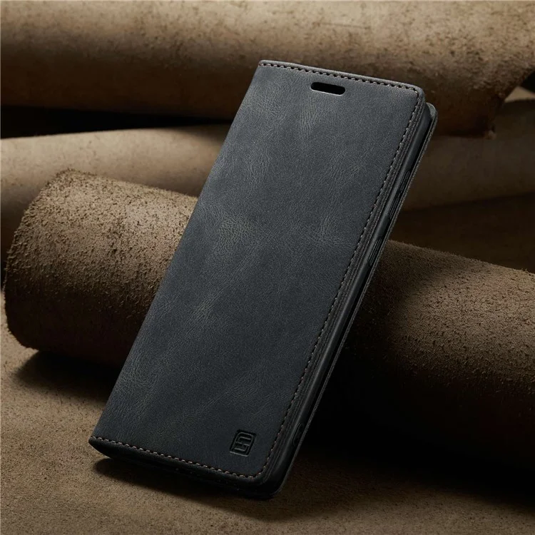 Serie A01 Autspace A01 Para Samsung Galaxy S20 4G/5G PU Case de Cuero Rfid Billetera Flip Supar Cubierta - Negro