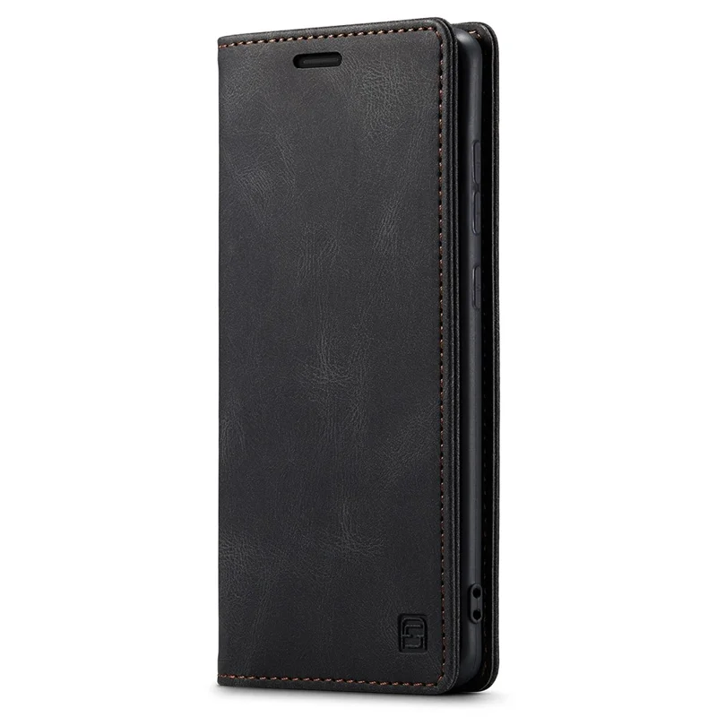 AUTSPACE A01 Series for Samsung Galaxy A72 4G/5G PU Leather Case RFID Blocking Wallet Flip Stand Cover - Black