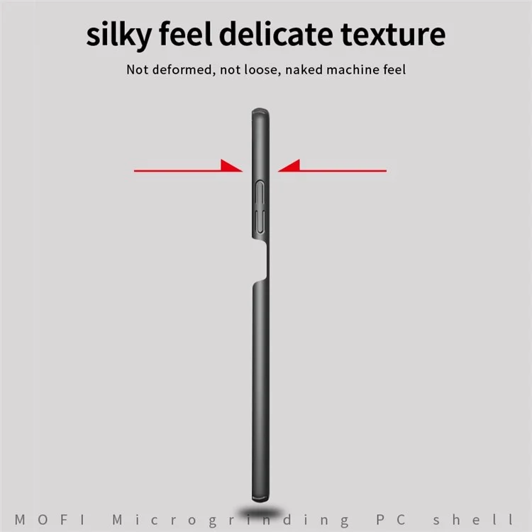 MOFI JK PC Série-1 Bouclier pour Samsung Galaxy A33 5G Anti-empreintes Digitales Ultra-fin Étui de Téléphone Tactile Soyeux Dos Dur en PC Mat - Noir
