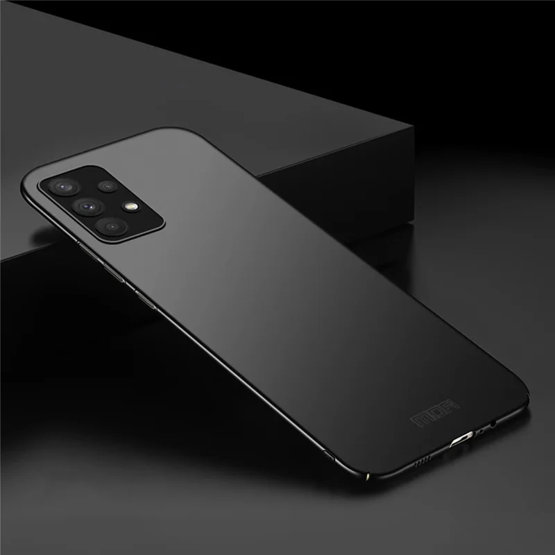 MOFI JK PC Series-1 Shield for Samsung Galaxy A32 4G (EU Version) Matte Surface Ultra Slim Phone Case Anti-drop Hard PC Back Cover with Strap - Black
