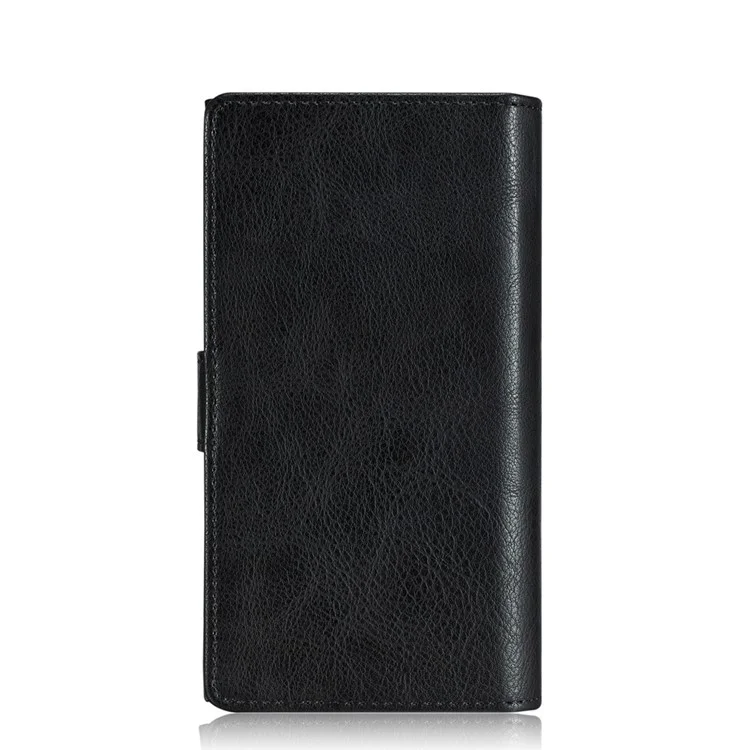 DG.MING Split Leather Multi-slot Wallet + Removable PC Case for Samsung Galaxy S7 G930 - Black