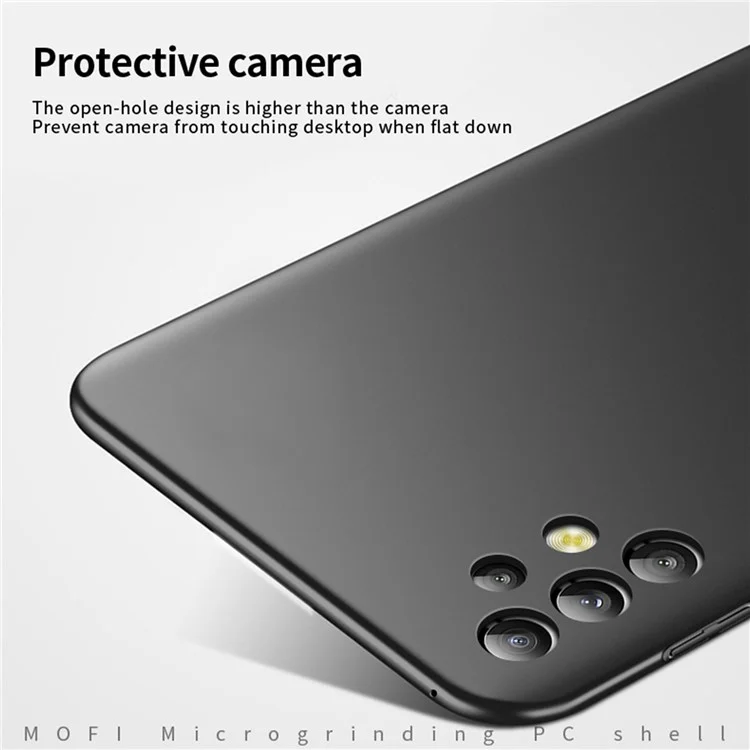 MOFI JK PC Series-1 Shield Phone PC Back Cover per Samsung Galaxy A32 5G/M32 5G, Custodia protettiva per telefono cellulare con superficie opaca e cinturino - Rosso