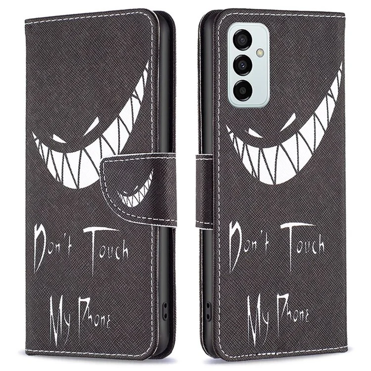 Per Samsung Galaxy M23/F23 5G BF Stampa di Stampa in Pelle Serie 1 Custodia di Chiusura Magnetica Con Guscio Protettivo Per il Portafoglio Folio Regolabile - Non Toccare il Mio Telefono