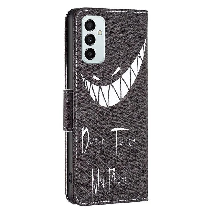 Per Samsung Galaxy M23/F23 5G BF Stampa di Stampa in Pelle Serie 1 Custodia di Chiusura Magnetica Con Guscio Protettivo Per il Portafoglio Folio Regolabile - Non Toccare il Mio Telefono