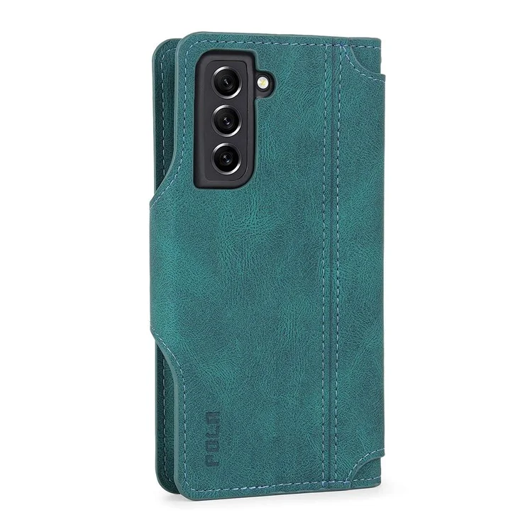 Pola Per Samsung Galaxy S22 5G 010 Resistente Alle Cadute a 9 Schede Custodia in Pelle PU Con Supporto Per il Portafoglio e Copertina di Chiusura Della Fibbia Del Cinturino da Polso - Blu