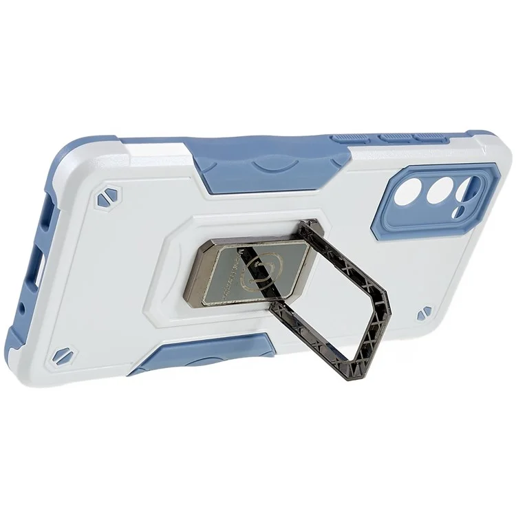 Для Samsung Galaxy S20 fe 2022/S20 Fe/s20 Fan Edition/S20 fe 5G/S20 Fan Edition 5G/S20 Lite Shock -reseact Soft TPU Hard PC Case с Кольцевым Креплением. - Серебряный