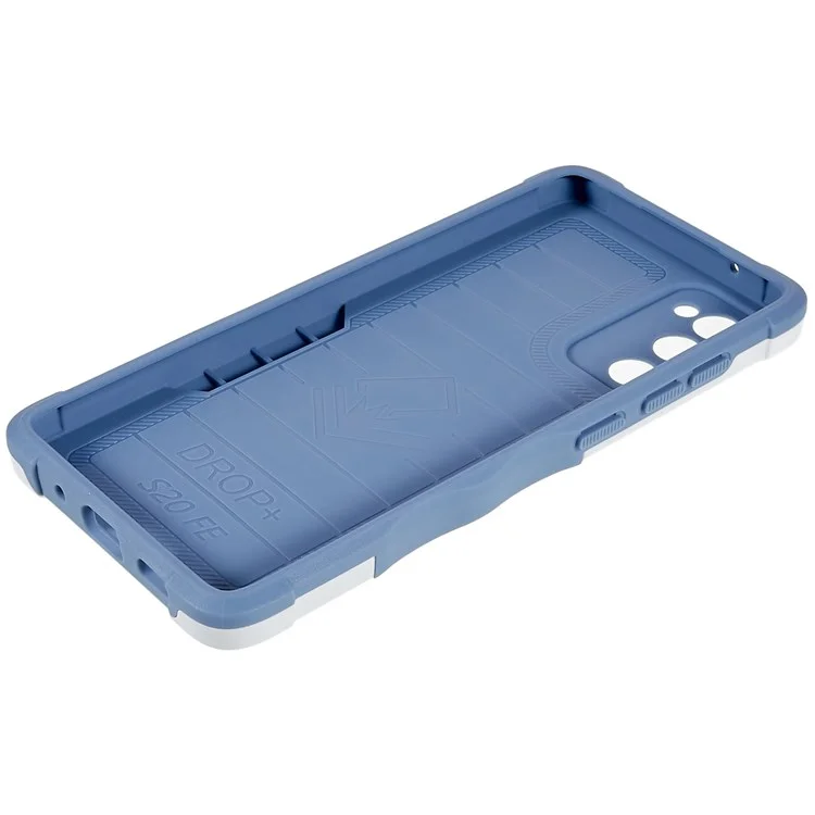 Для Samsung Galaxy S20 fe 2022/S20 Fe/s20 Fan Edition/S20 fe 5G/S20 Fan Edition 5G/S20 Lite Shock -reseact Soft TPU Hard PC Case с Кольцевым Креплением. - Серебряный