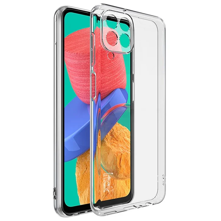 IMAK UX-5 Series Smartphone Case for Samsung Galaxy M33 5G (Globa) Soft Transparent TPU Cell Phone Shell Cover