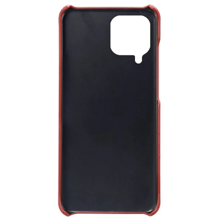 Para Samsung Galaxy M33 5G (Versión Global) Absorción De Choque Back Cape De Carcasa Multipropósito Slots Protector PU Cuero Cubierta De PC Recubierta De Cuero - Rojo