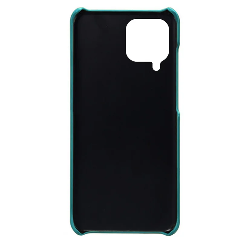 Pour Samsung Galaxy M33 5G (version Globale) Texturé PU En Cuir Enduit PC Téléphone Back Guard Shell - Vert