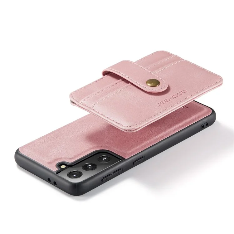 Couverture Détachable Jeehood Pour Samsung Galaxy S20 Plus 4G / 5G Portefeuille Magnétique En Cuir TPU RFID Blocking Mobile Phone Case - Rose