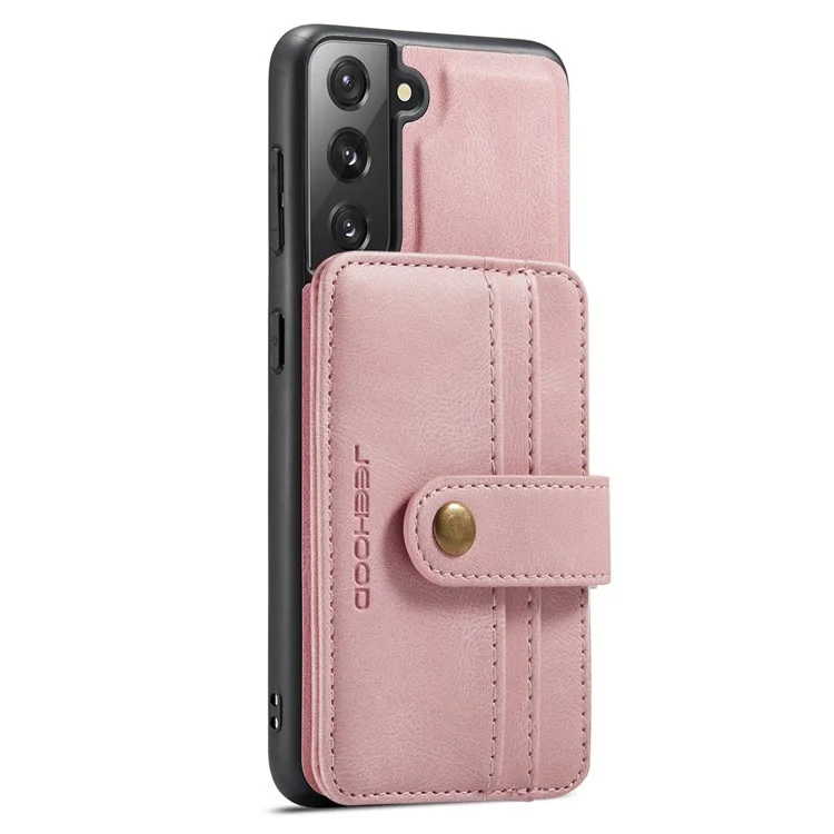 Couverture Détachable Jeehood Pour Samsung Galaxy S20 Plus 4G / 5G Portefeuille Magnétique En Cuir TPU RFID Blocking Mobile Phone Case - Rose