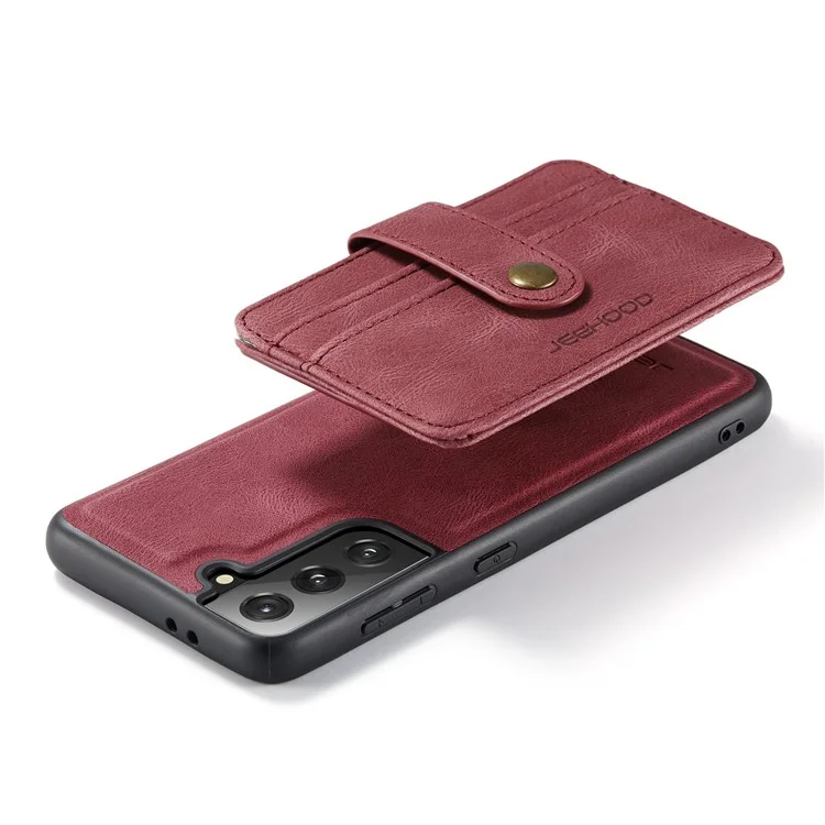Couverture Détachable Jeehood Pour Samsung Galaxy S20 Plus 4G / 5G Portefeuille Magnétique En Cuir TPU RFID Blocking Mobile Phone Case - Rouge