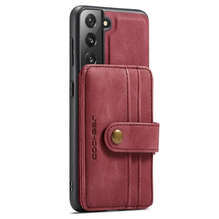 Couverture Détachable Jeehood Pour Samsung Galaxy S20 Plus 4G / 5G Portefeuille Magnétique En Cuir TPU RFID Blocking Mobile Phone Case - Rouge