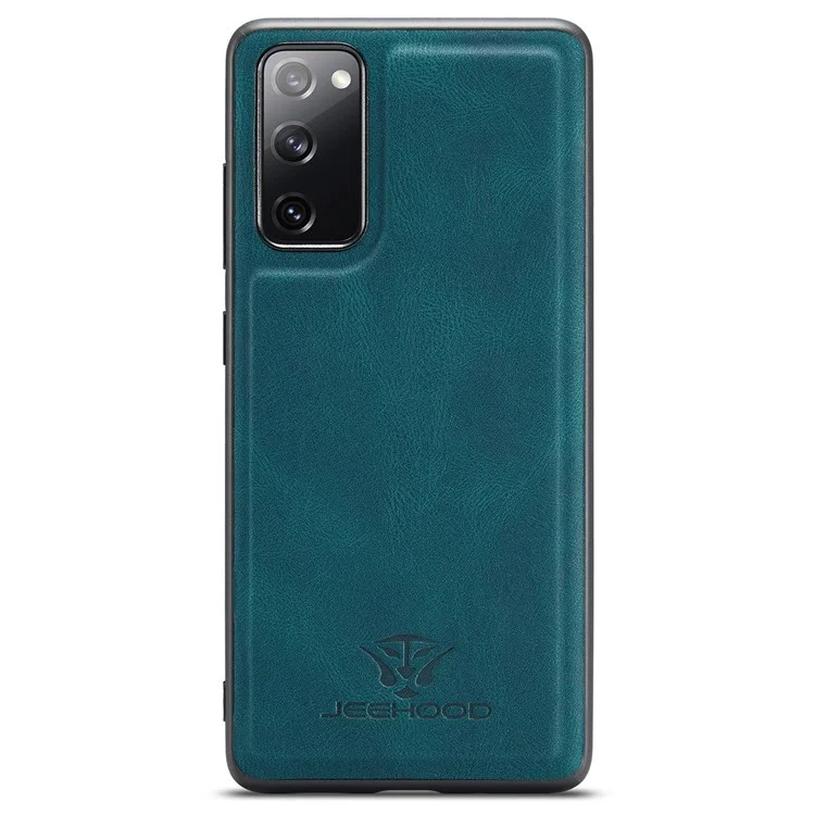 JEEHOOD For Samsung Galaxy S20 FE 2022/S20 FE 4G/S20 FE 5G/S20 Lite Wallet Kickstand Cover Detachable 2-in-1 PU Leather Coated TPU Phone Case - Green