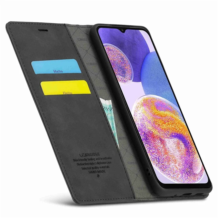 LC.IMEEKE Per Samsung Galaxy A23 4G / 5G (Versione Globale) / M23 5G / F23 5G Custodia Portafoglio in Pelle PU con Chiusura Magnetica e Supporto - Nero