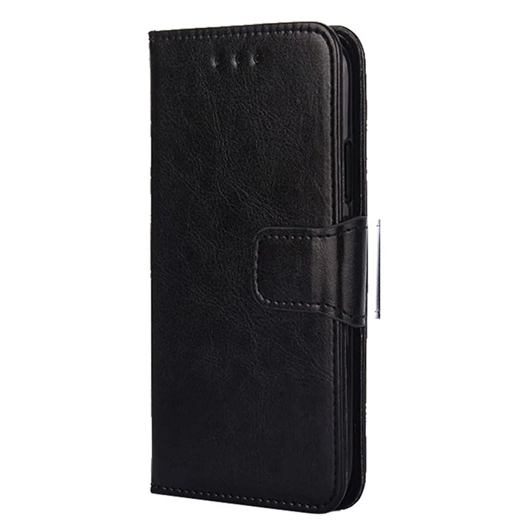 For Samsung Galaxy A13 4G Cellphone Phone Case PU Leather + TPU Double Protection Stand Wallet Flip Shell - Black