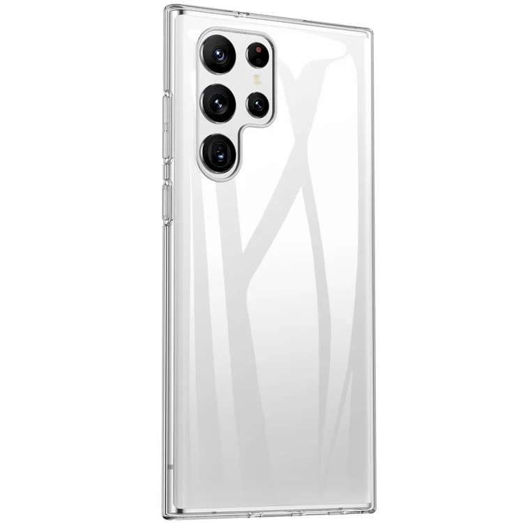 Étui TPU transparent pour Samsung Galaxy S22 Ultra 5G, Coque de protection du téléphone anti-traces de doigts et résistante aux chutes