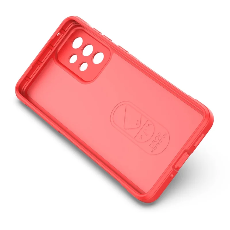 Cell Phone Cover Bag for Samsung Galaxy A73 5G, Drop Resistant TPU Rugged Back Phone Case - Red